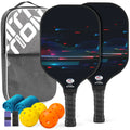 Beginners Pickleball Paddles Set of 2 (USAPA Approved) including 4 Pickleball Balls & 1 Pickleball Bag